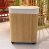 LUNARO Scandinavian Rattan Laundry Basket