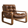 VELINO Modern Leather Armchair