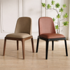 VALORA Scandinavian Leather Dining Chair
