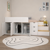 LUNARO Contemporary Wooden Bed Frame