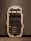VELARO Minimalistic Velvet Floor Mirror
