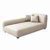LORVIA Modern Leather Chaise Lounge