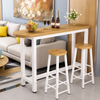 VARENO Industrial Wooden Bar Table