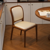 VELARO Scandinavian Leather Dining Chair