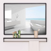 LORVEN Contemporary Metal Bathroom Mirror