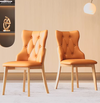 MJUKVIK Modern Leather Dining Chair
