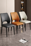LAVERO Contemporary Leather Dining Chair