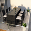 ARVITO Contemporary Rattan Bar Set