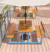 ARVION Contemporary Metal Outdoor Dining Set