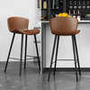 VARENO Contemporary Leather Bar Stool