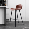 VARENO Contemporary Leather Bar Stool