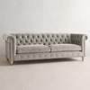 VELNO Scandinavian Velvet Sofa