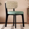 CREMOR Scandinavian Leather Dining Chair
