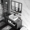 LUMIRO Contemporary Metal Bathroom Vanity
