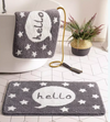 SELORA Contemporary Fabric Bath Mat