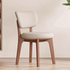 ELVANO Scandinavian Leather Dining Chair