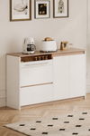 BAOBEI Cream Minimalist Wooden Sideboard