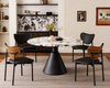 VELMORA Contemporary Marble Dining Table
