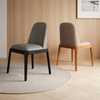 ELVORA Scandinavian Leather Dining Chair