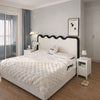 LAREVO Minimalistic Leather Bed Frame