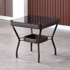 SAVORA Contemporary Rattan Coffee Table