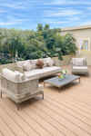RIVANO Scandinavian Rattan Sofa