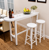 VARENO Industrial Wooden Bar Table