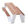 LUNARO Contemporary Metal Outdoor Dining Set