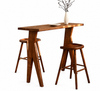 LORVAN Wabi Sabi Wooden Bar Table