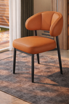 ZARENO Modern Leather Dining Chair