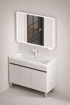 LUMORA Minimalistic Metal Bathroom Vanity