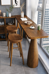 VARIVO Scandinavian Wooden Bar Table