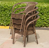 ELVARO Contemporary Plastic Outdoor Dining Set