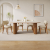 AURELIA Cream Style Upholstered Leather Dining Chair