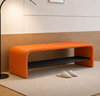LUMORA Modern Leather Bench