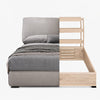 ELVORA Contemporary Fabric Bed Frame