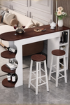 LORVEX Contemporary Wooden Bar Table