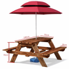 TAVERO Contemporary Wooden Outdoor Dining Set