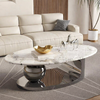 LIVARO Modern Sintered Stone Coffee Table