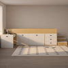 LUVORA Contemporary Wooden Loft Bed Frame