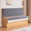 LJUSVIK Scandinavian Wooden Bench With Fabric Cushion