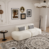 VELORA Minimalistic Velvet Sofa
