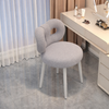 ELVORA Minimalistic Boucle Vanity Stool