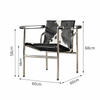BRUNO Modern Leather Armchair