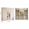 CREMIA Minimalistic Wooden Wardrobe
