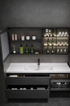 LUMORA Contemporary Wooden Bathroom Vanity Set