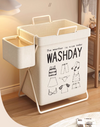 NOVARE Contemporary Fabric Laundry Hamper