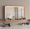 LUMORA Contemporary Wooden Wall Mirror