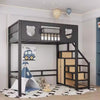 NORVIA Scandinavian Metal Loft Bed Frame