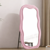 VELARO Minimalistic Velvet Floor Mirror
